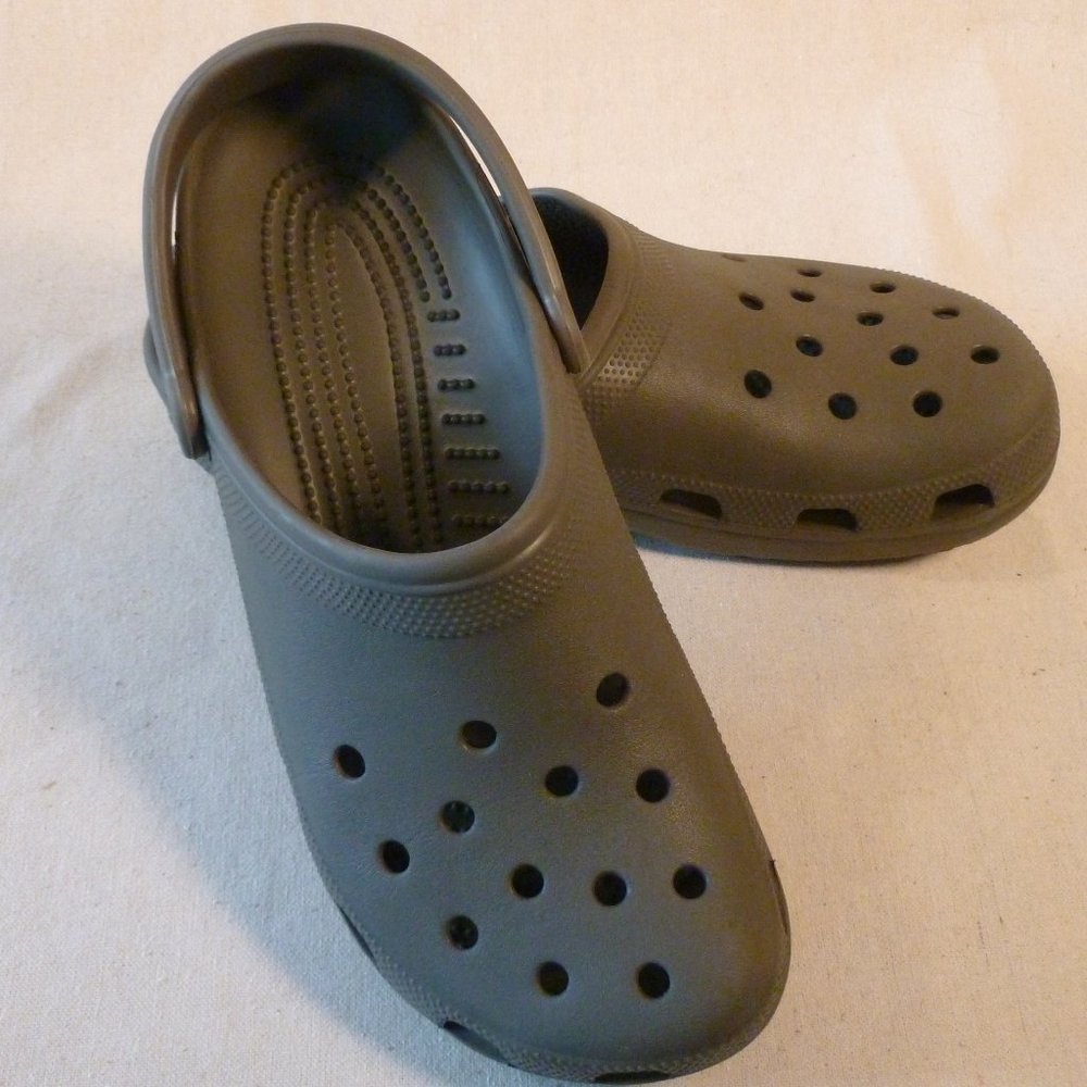 Crocbrand Classic Clog Men's 12 Slate Grey